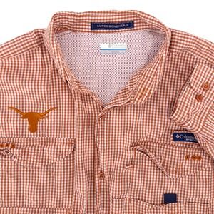 Texas Longhorns‎ Columbia PFG Super Bonehead Shirt Men's XL Orange Vented L/S